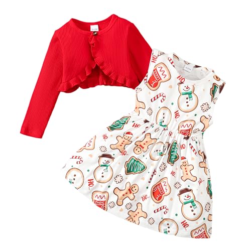 40% Off Toddler Girls Floral Dress & Cardigan 2-Piece Set - Image 1