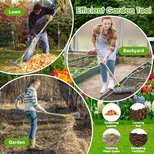 Save on a 2-in-1 Manual Thatch Rake for Lawn Care - Image 6