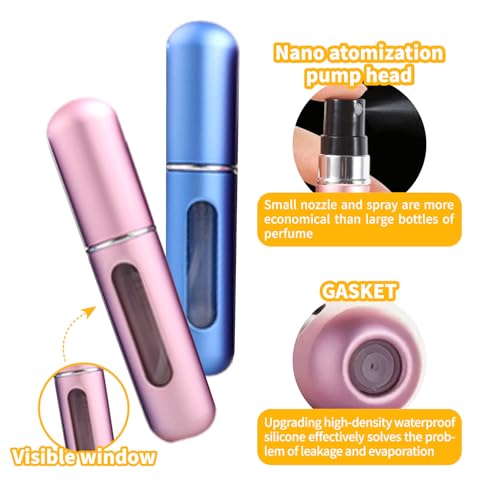 Save 30% on 6-Pack Mini Refillable Perfume Travel Bottles - Image 4