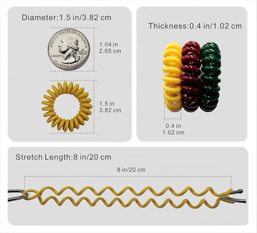 Save 23% on ETANEAR Spiral Hair Ties - 24 Pcs No-Damage Scrunchies - Image 2