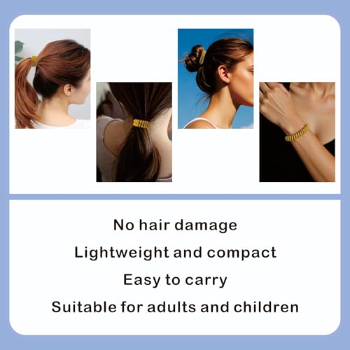 Save 23% on ETANEAR Spiral Hair Ties - 24 Pcs No-Damage Scrunchies - Image 6