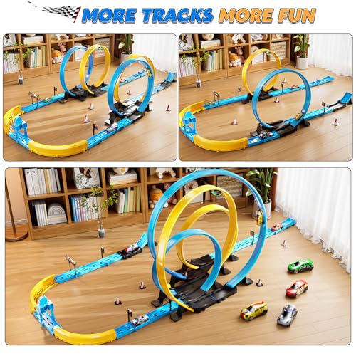 Save $10 on LILYBUDS Toy Car Track Set with 4 Loops & Cars - Image 4
