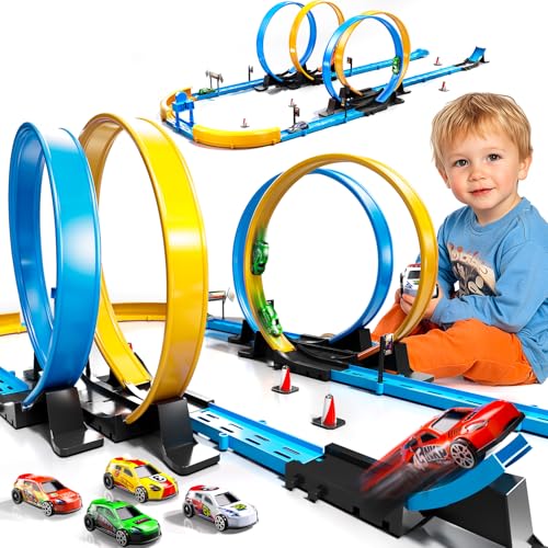 Save $10 on LILYBUDS Toy Car Track Set with 4 Loops & Cars - Image 6