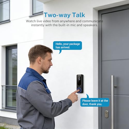 Save 71% on Cookedixo 1080P Wireless Video Doorbell Camera - Image 6