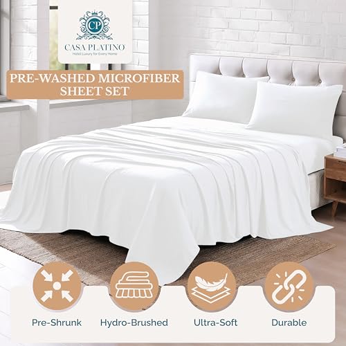 Save 25% on Casa Platino Twin XL Microfiber Bed Sheet Set - Image 2