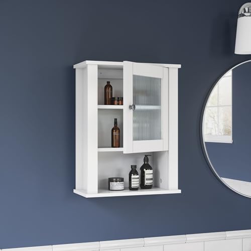 52% Off RiverRidge Slim Bathroom Wall Cabinet with Glass Door - Image 2