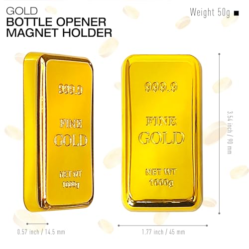 50% Off Gold Bar Magnetic Bottle Opener 3-Pack - Image 6