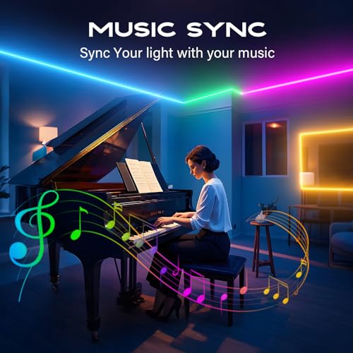 Save 36% on CHARKEE 110FT RGB LED Strip Lights with Music Sync - Image 4