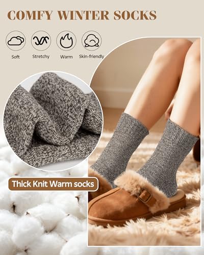 42% Off YSense Women's Wool Winter Boot Socks - Image 3