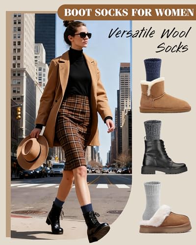 42% Off YSense Women's Wool Winter Boot Socks - Image 5