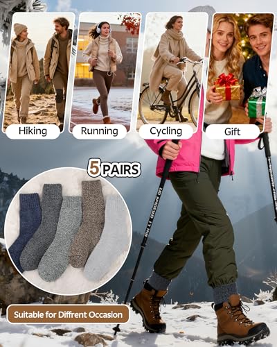 42% Off YSense Women's Wool Winter Boot Socks - Image 6