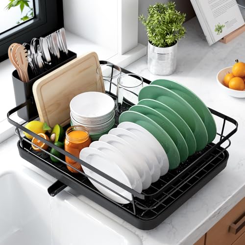 Save 28% on Kitsure's Compact Stainless Steel Dish Drying Rack