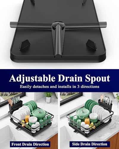 Save 28% on Kitsure's Compact Stainless Steel Dish Drying Rack - Image 4