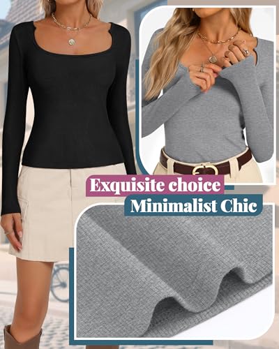 53% Off Huukeay 3-Pack Women's Long Sleeve Crop Tops - Image 4