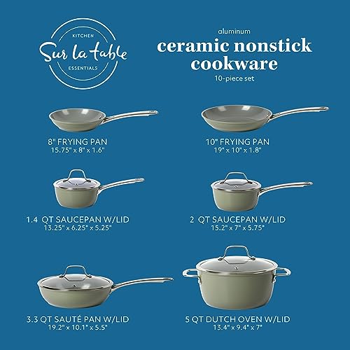 Save 54% on Sur La Table 10-Piece Non-Toxic Cookware Set - Image 2