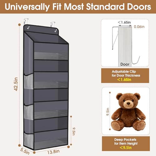 Save 33% on WISELIFE Over-The-Door Organizer with Clear Pockets - Image 2