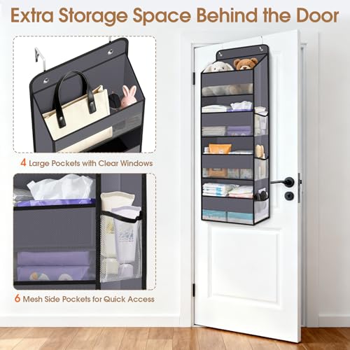 Save 33% on WISELIFE Over-The-Door Organizer with Clear Pockets - Image 4