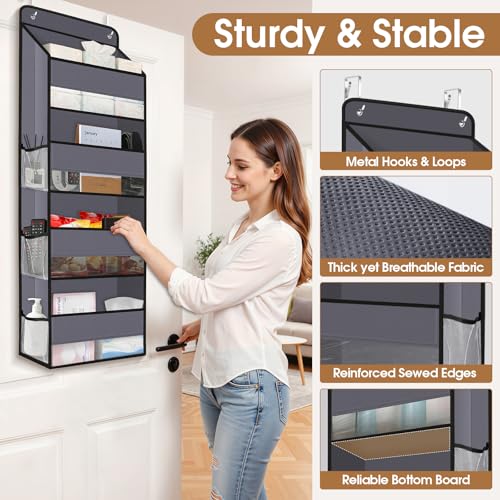 Save 33% on WISELIFE Over-The-Door Organizer with Clear Pockets - Image 6