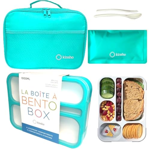 Insulated Bento Box Lunch Set with Bag & Ice Pack for Kids & Adults - Image 1