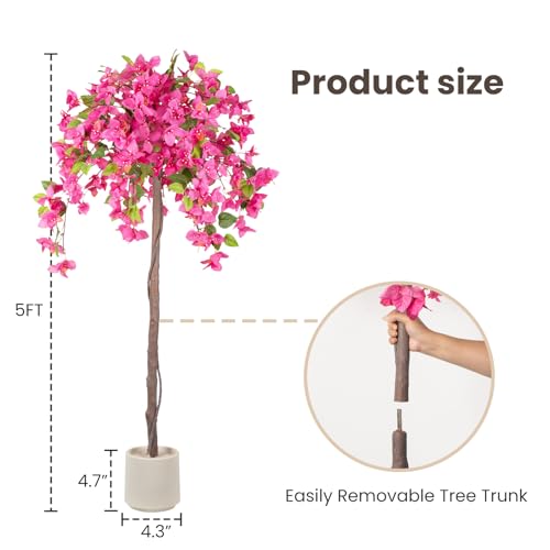 Save $65 on Romantic Season 5FT Artificial Bougainvillea Tree - Image 3