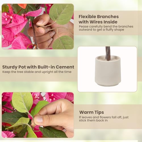 Save $65 on Romantic Season 5FT Artificial Bougainvillea Tree - Image 4