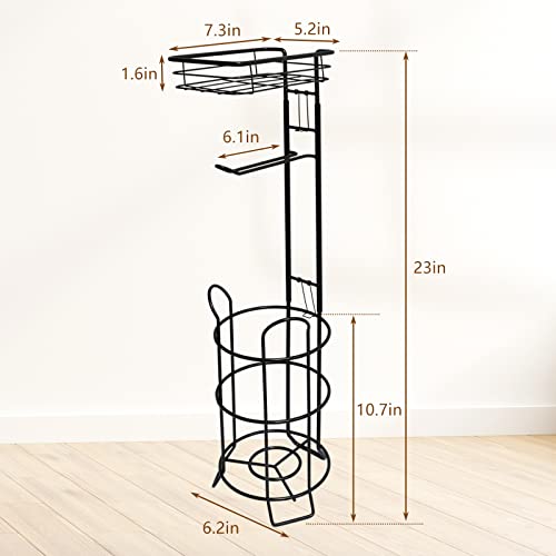 Save 30% on Argatin Toilet Paper Holder Stand with Shelf - Image 2