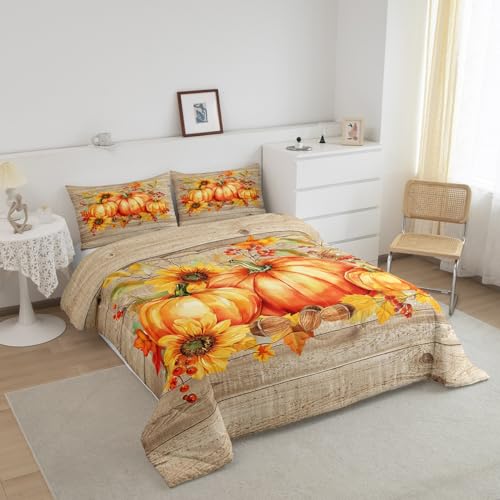 Queen Fall Harvest Comforter Set - Price Drop to $12.99 - Image 3