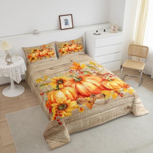 Queen Fall Harvest Comforter Set - Price Drop to $12.99 - Image 4