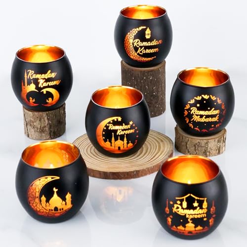 Save 42% on SupBri Ramadan Glass Candle Holders - Image 1