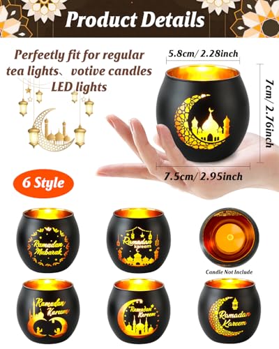 Save 42% on SupBri Ramadan Glass Candle Holders - Image 3