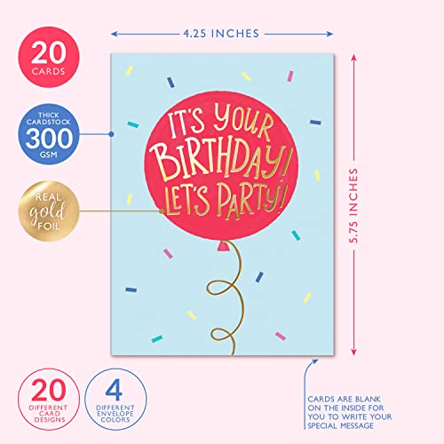 Save 26% on Sweetzer & Orange Birthday Card Assortment Pack - Image 2