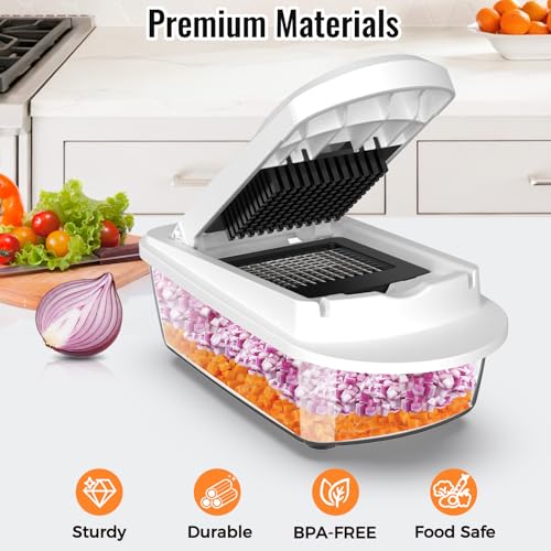 Save 12% on Ukeetap 8-Blade Vegetable Chopper with Container - Image 3