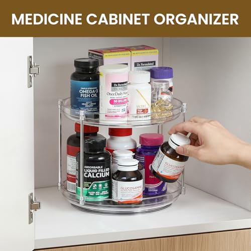 Save 38% on LANDNEOO 2-Tier Acrylic Lazy Susan Organizer - Image 4