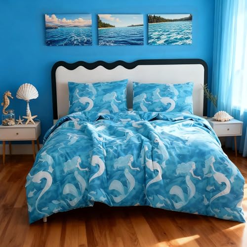 SDY Mermaid Comforter Set Twin - Soft Bedding for Kids - Image 1