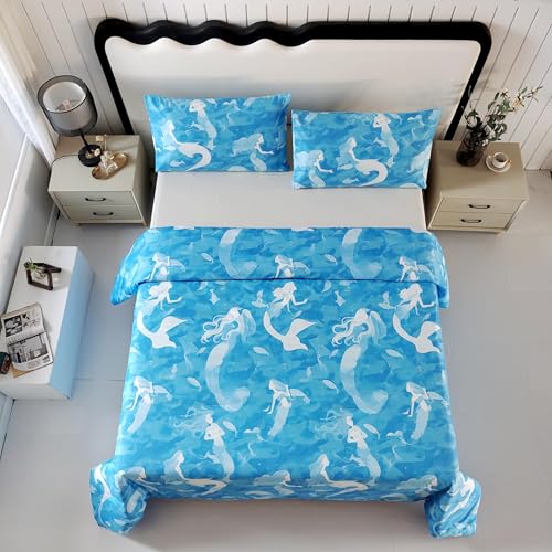 SDY Mermaid Comforter Set Twin - Soft Bedding for Kids - Image 5