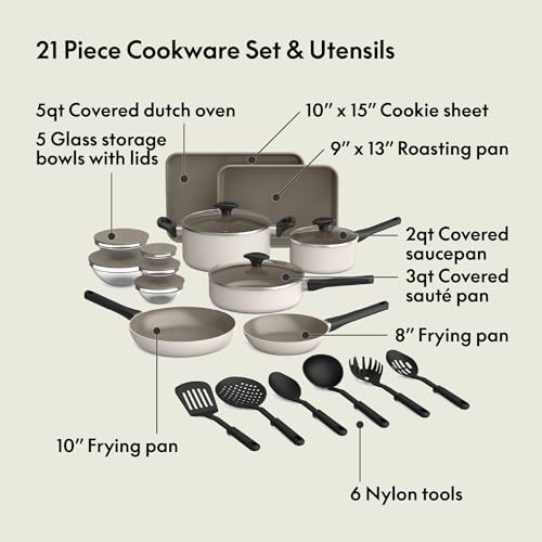Save 48% on Bella 21-Piece Ceramic Nonstick Kitchen Set - Image 3