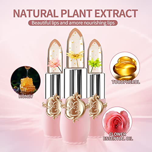 Save 20% on BestLand Flower Jelly Lipstick Set (3-Piece) - Image 5