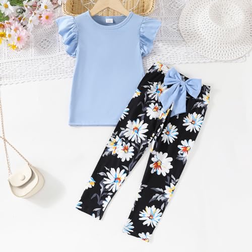 53% Off Yoxindax Star Print Girls 2-Piece Summer Outfit Set - Image 3