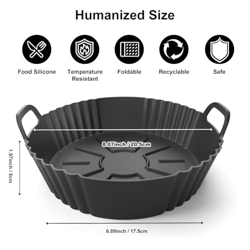 57% Off Reusable Silicone Air Fryer Liners (3-Pack) - Image 2