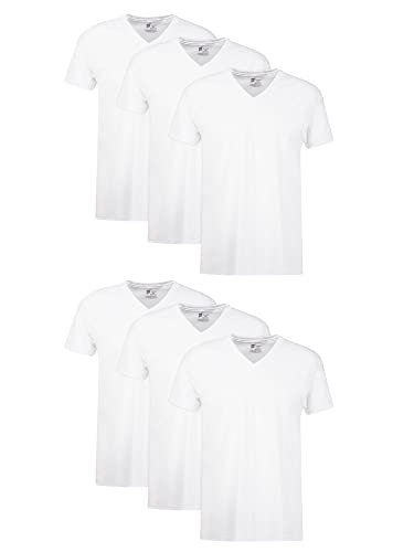 Save 25% on Hanes Men's V-Neck Cotton Undershirt Pack - Image 1