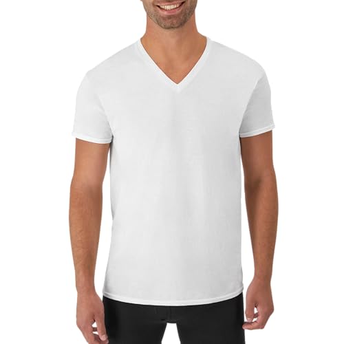 Save 25% on Hanes Men's V-Neck Cotton Undershirt Pack - Image 2