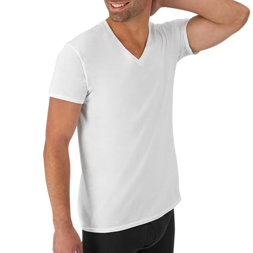 Save 25% on Hanes Men's V-Neck Cotton Undershirt Pack - Image 3