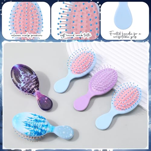 Save 69% on 12-Pack Snowflake Hair Brushes for Girls - Image 3