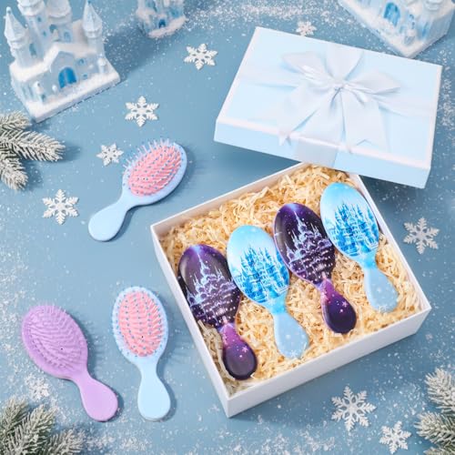 Save 69% on 12-Pack Snowflake Hair Brushes for Girls - Image 4