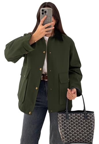 RomMoon Women's Casual Cargo Jacket - Lightweight & Versatile - Image 1