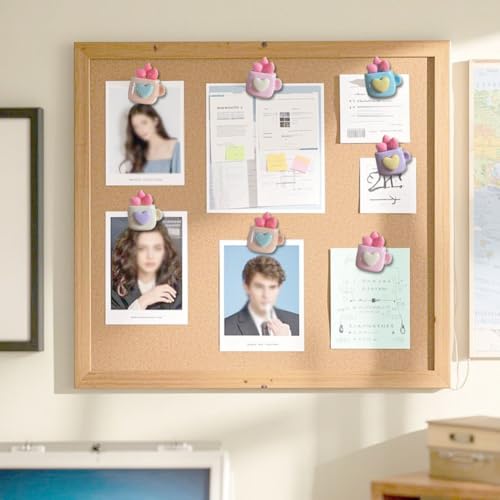 50% Off Strawberry Heart Push Pins - 50 Resin Tacks for Boards - Image 4