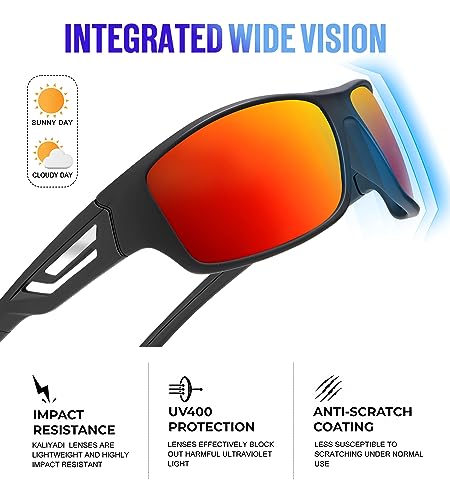 50% Off KALIYADI Polarized Sports Sunglasses for Men - Image 3