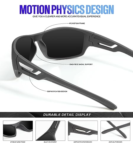50% Off KALIYADI Polarized Sports Sunglasses for Men - Image 4