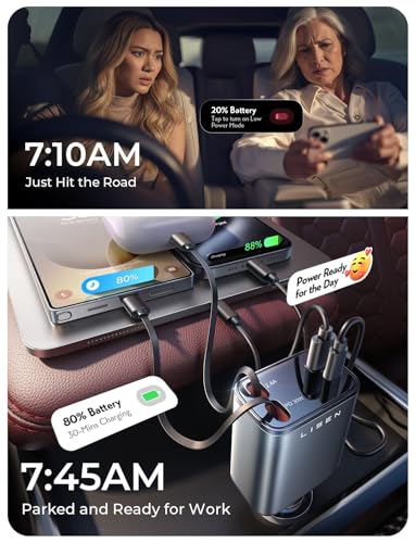 Save 35% on LISEN Retractable Car Charger with Code JUEY4JUO - Image 5