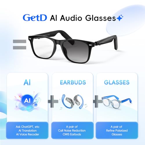 GetD AI Smart Glasses with ChatGPT & 145-Language Translation - Image 2